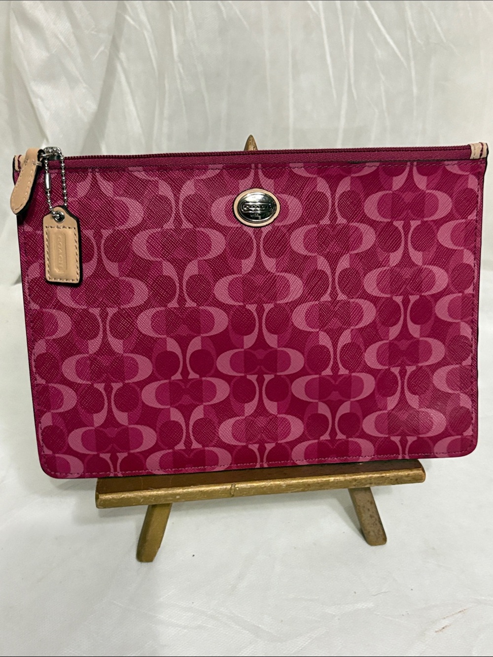Coach Signature Tech Large Pouch NWOT